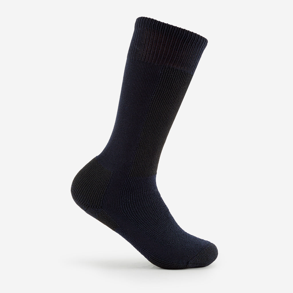 Thorlo Kid's Moderate Cushion Over-Calf Warm Skiing Socks | #color_black diamond/black