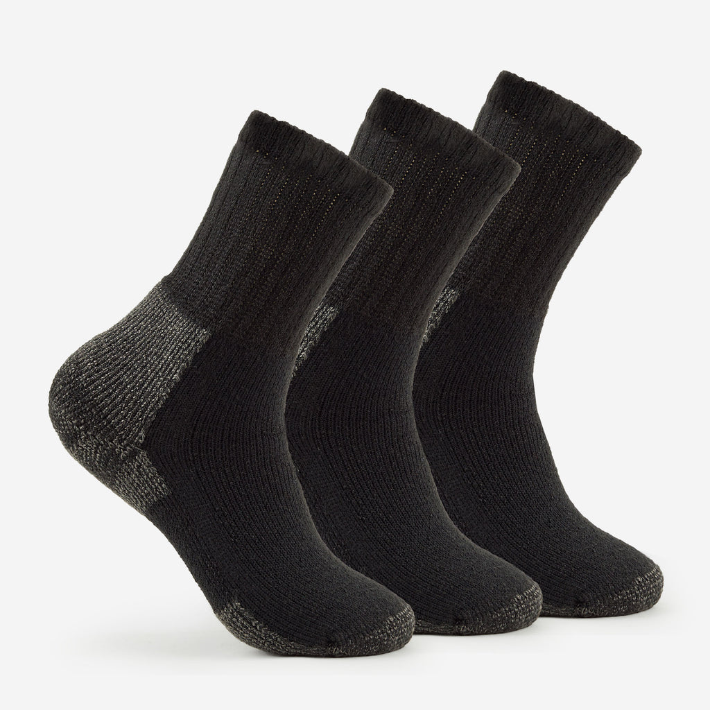 Thorlo Men's Maximum Cushion Crew Hiking Socks (3 Pairs) | #color_black
