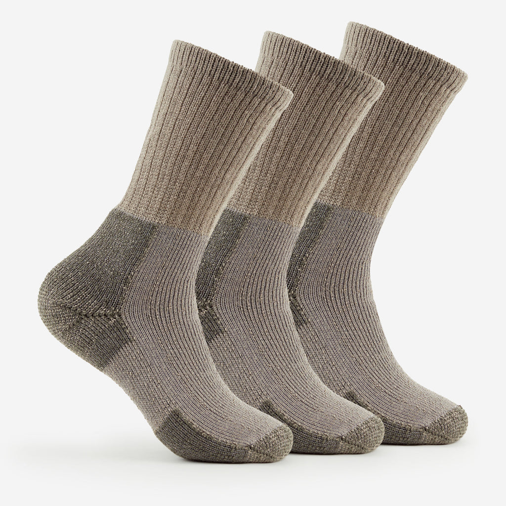 Thorlo Men's Maximum Cushion Crew Hiking Socks (3 Pairs) | #color_pewter