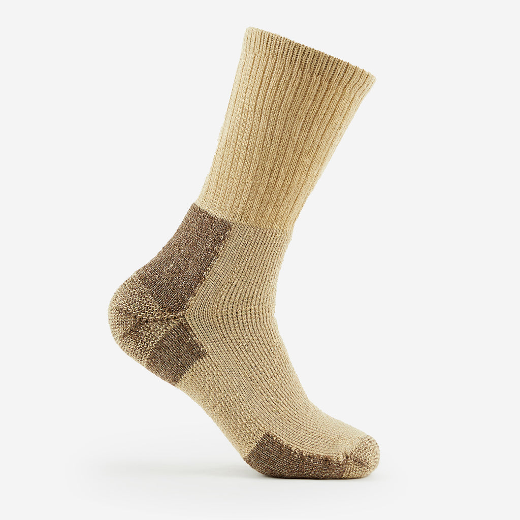 Thorlo Men's Maximum Cushion Crew Hiking Socks (3 Pairs) | #color_khaki