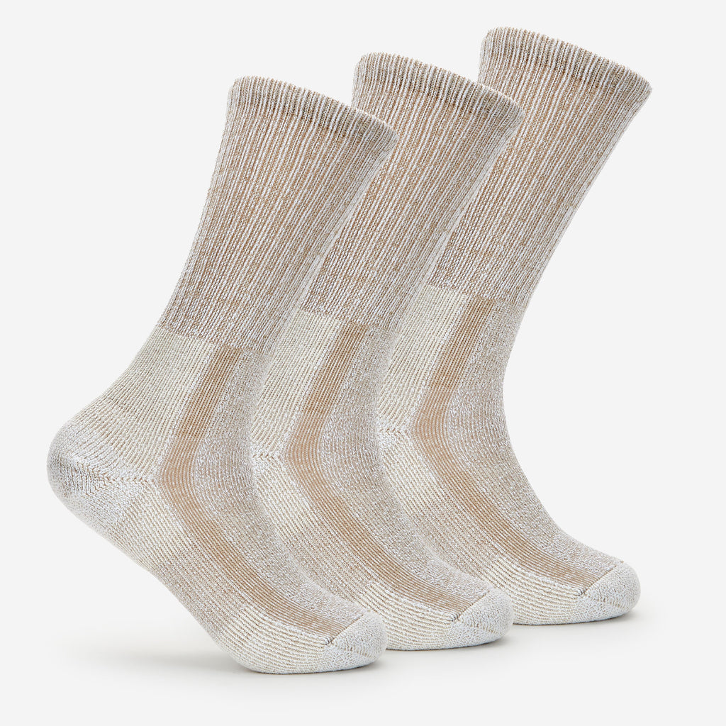 Thorlo Men's Moderate Cushion Crew Hiking Socks (3 Pairs) | #color_walnut