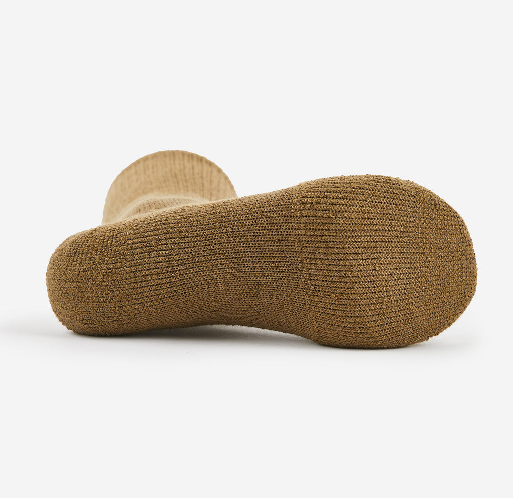 Thorlo Moderate Cushion Mid-Calf Military Socks | #color_coyote brown