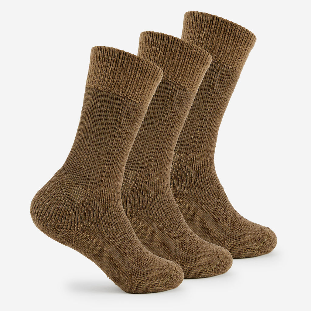 Thorlo Maximum Cushion Over-Calf Military Socks (3 Pairs) | #color_coyote brown