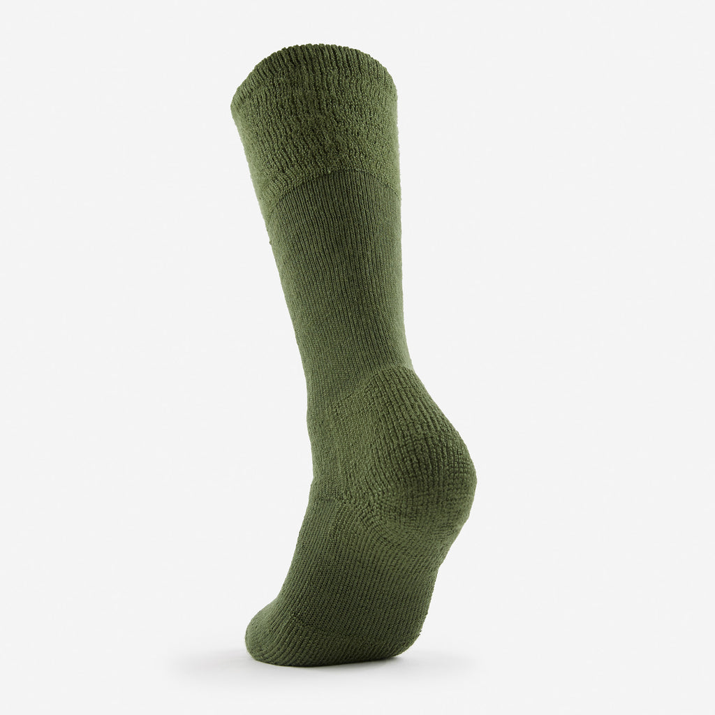 Thorlo Maximum Cushion Over-Calf Military Socks (6 Pairs) | #color_Olive