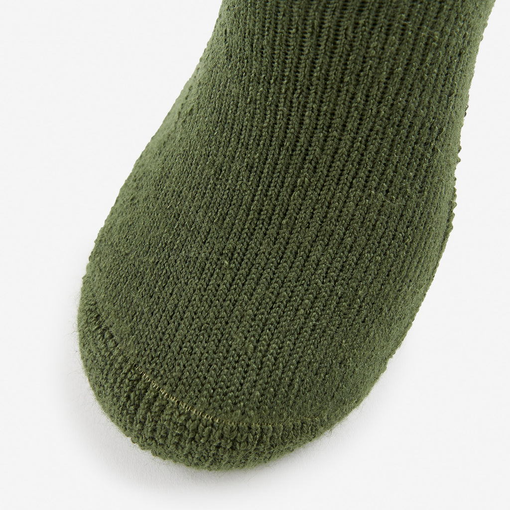Thorlo Maximum Cushion Over-Calf Military Socks | #color_olive