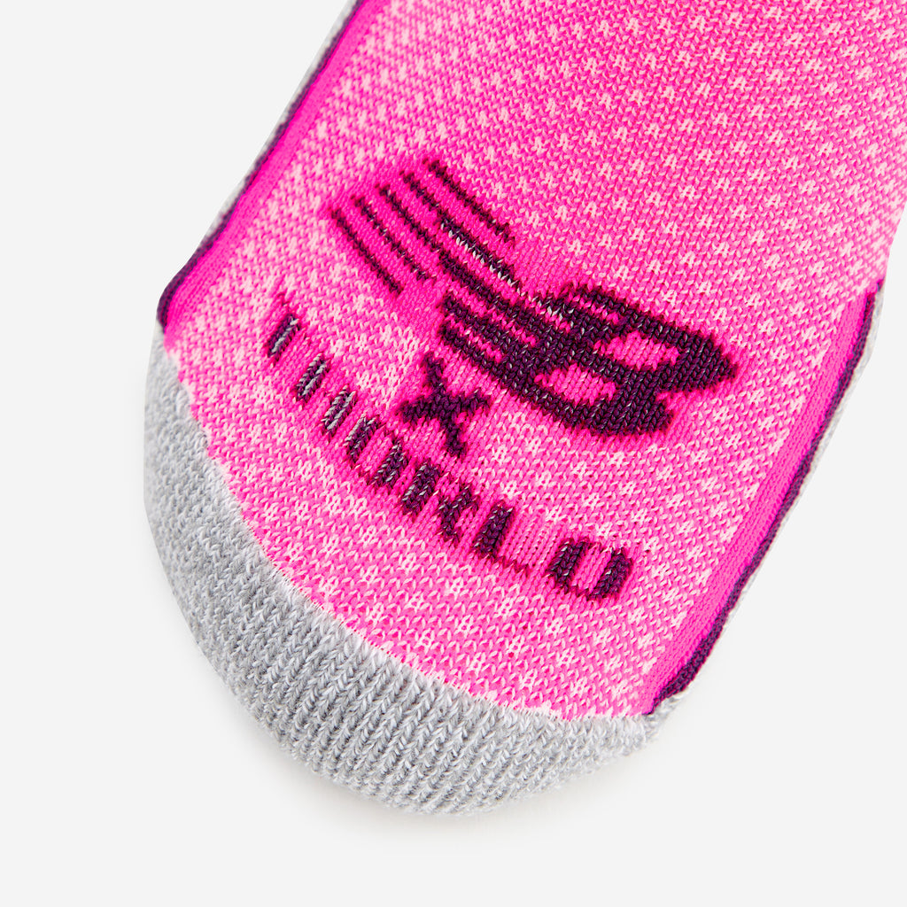 New Balance x Thorlo - Maximum Cushion Low Cut Running Socks | #color_ electric pink