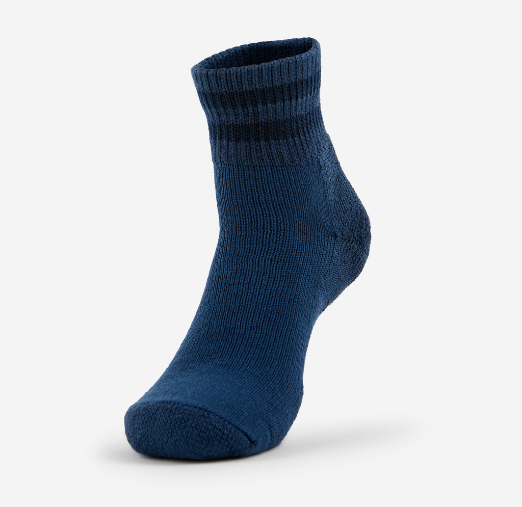 Thorlo Moderate Cushion Ankle Uniform Socks | #color_postal blue stripe