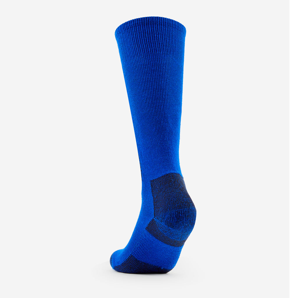 Thorlo Light Cushion Over-Calf Warm Snowboard Socks | #color_laser blue/black