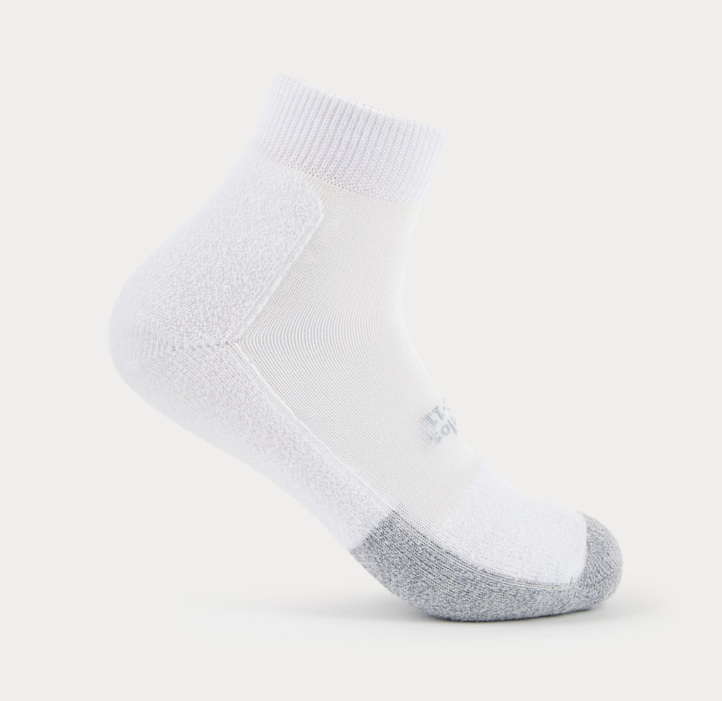 Thorlo Light Cushion Ankle Tennis Socks | #color_white