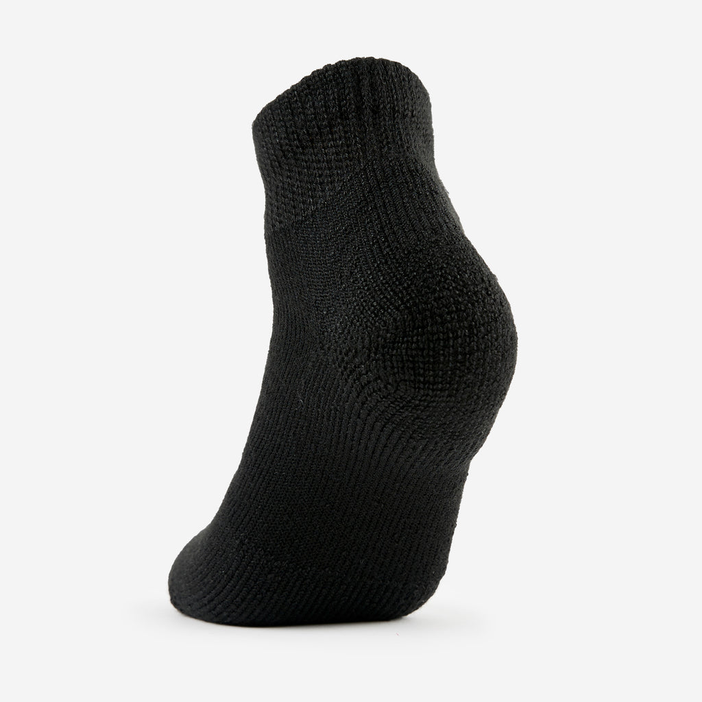 Thorlo Maximum Cushion Ankle Tennis Socks (3 Pairs) | #color_Black