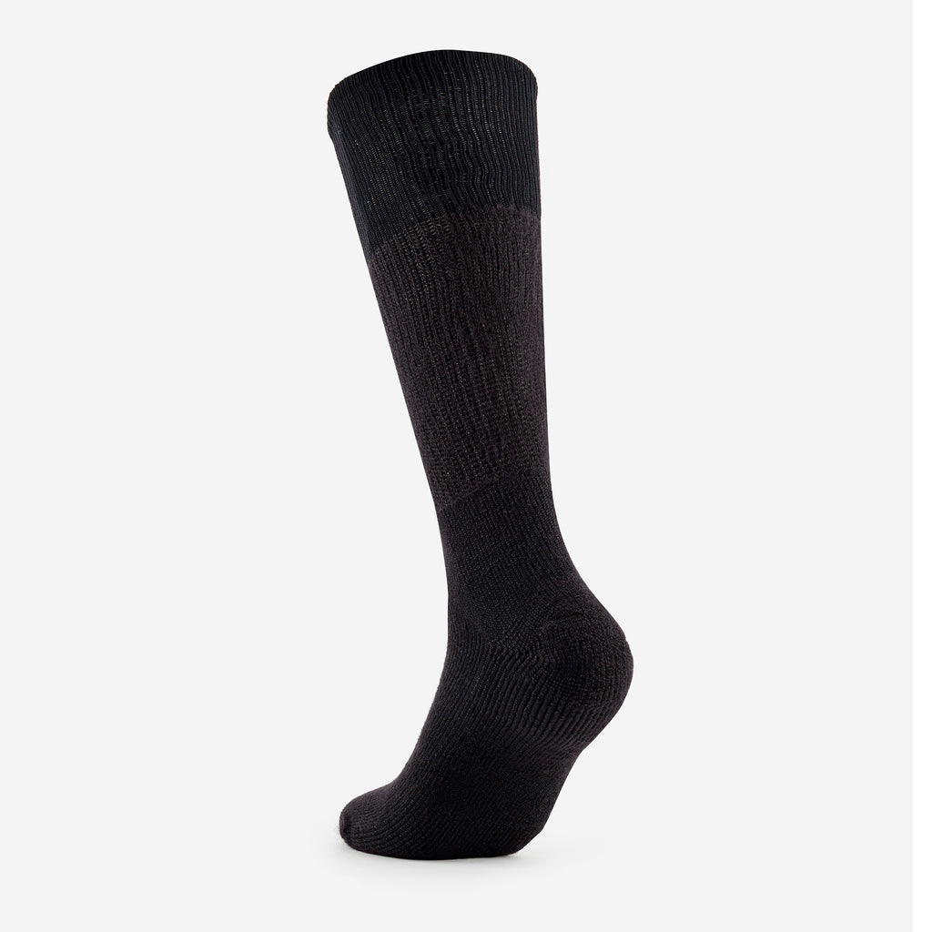 Thorlo Moderate Cushion Over-Calf Western Boot Socks | #color_black