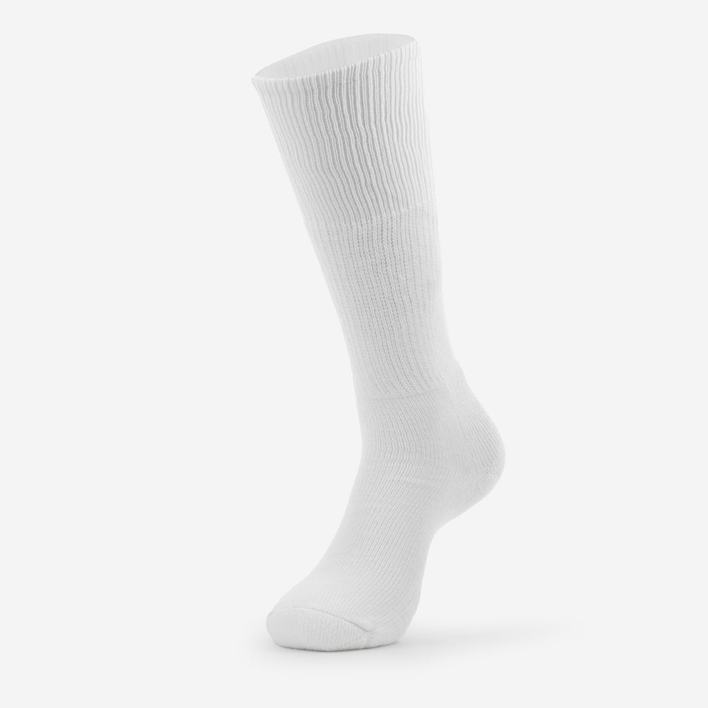 Thorlo Moderate Cushion Over-Calf Western Boot Socks | #color_white