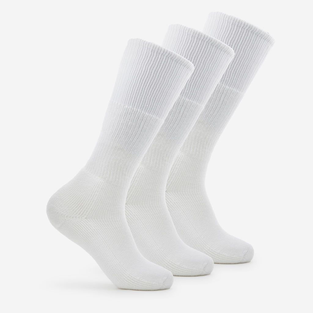 Thorlo Moderate Cushion Over-Calf Western Boot Socks (3 Pairs) | #color_white