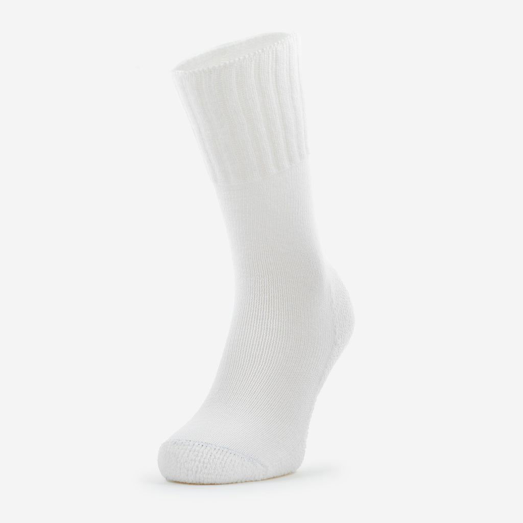 Thorlo Moderate Cushion Mid-Calf Western Boot Socks | #color_white