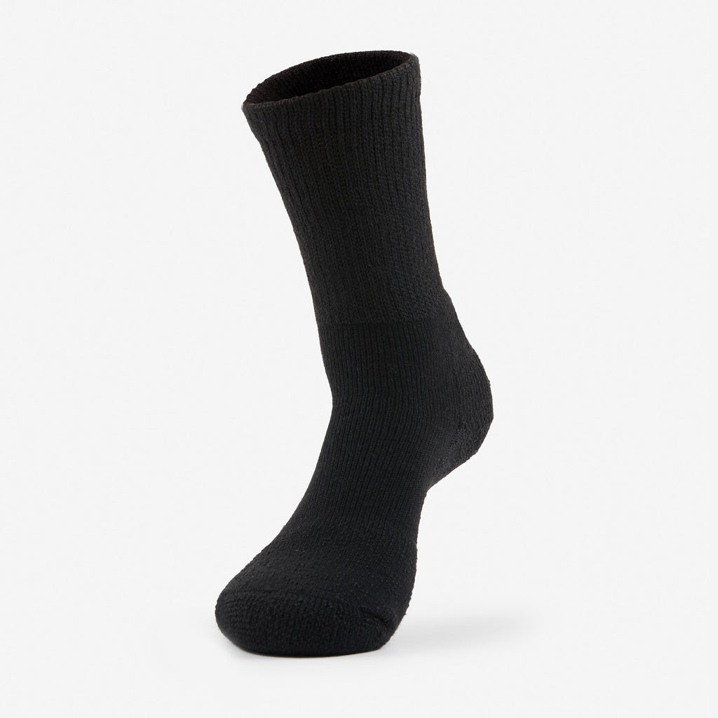 Thorlo Maximum Cushion Crew Tennis Socks | #color_black