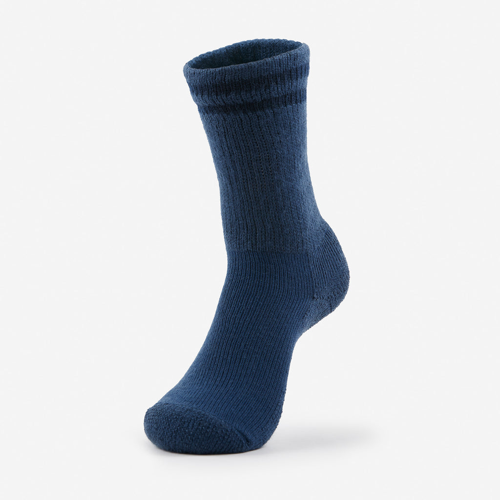 Thorlo Moderate Cushion Crew Work Socks | #color_postal blue strip