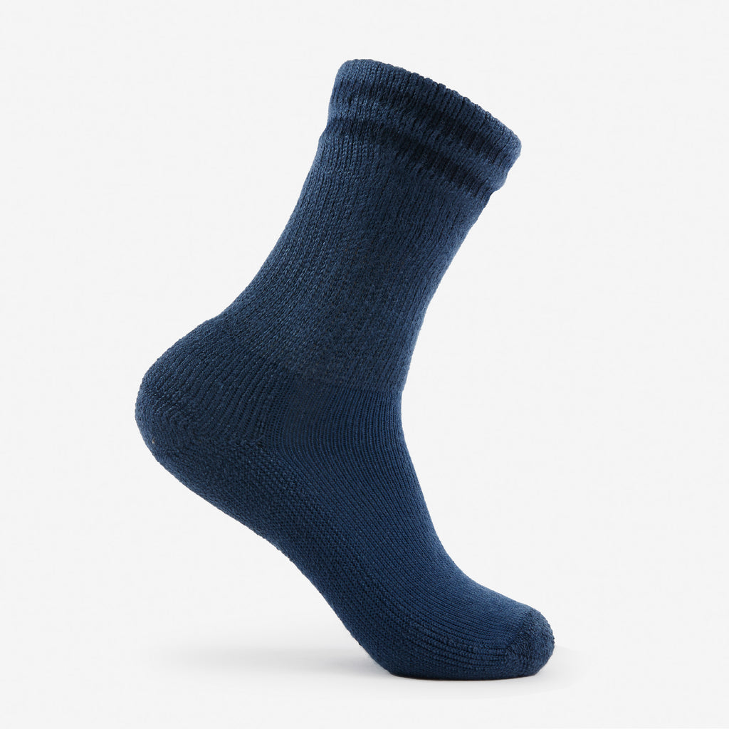 Thorlo Moderate Cushion Crew Work Socks | #color_postal blue strip