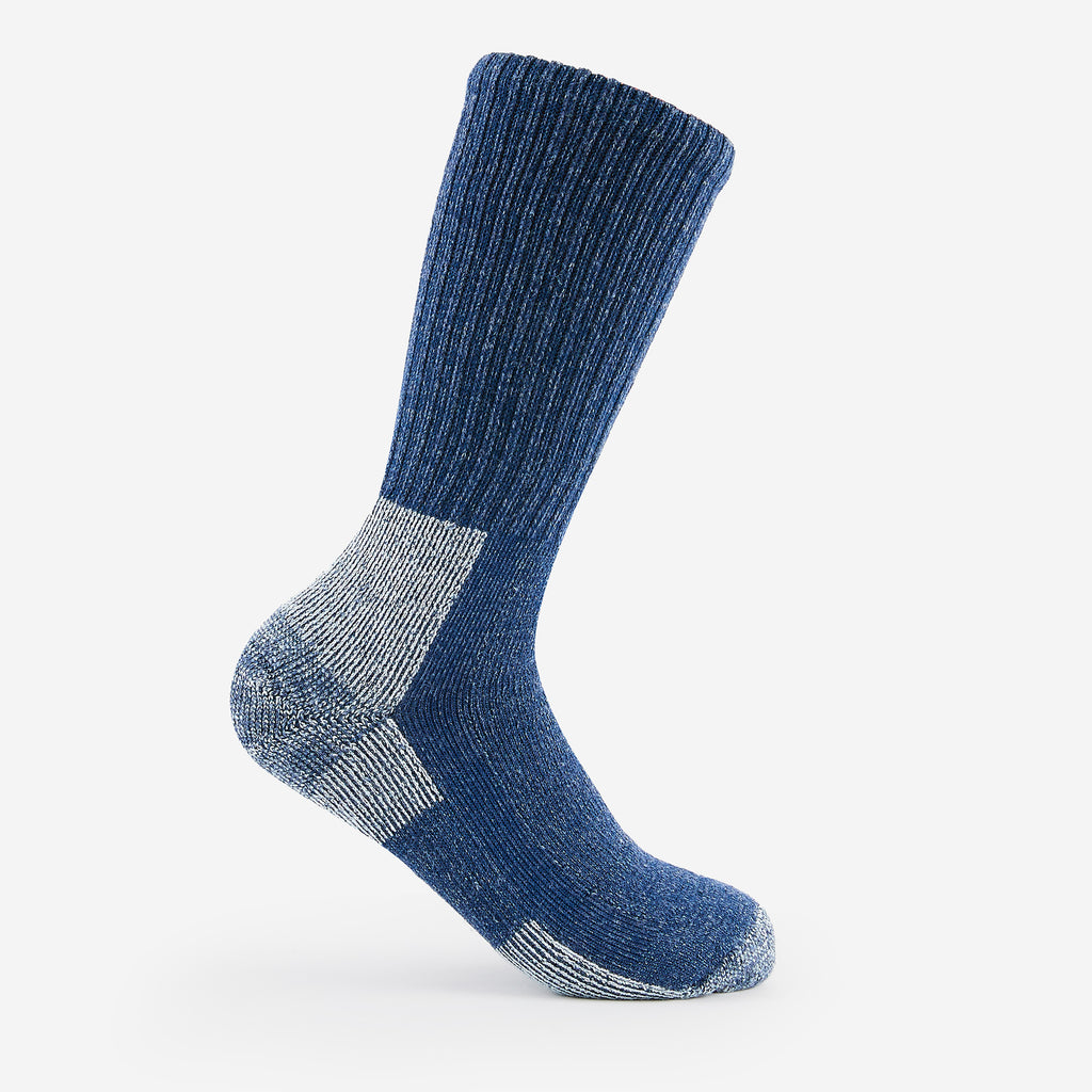 Thorlo Men's Moderate Cushion Crew Merino Wool Hiking Socks | #color_navy