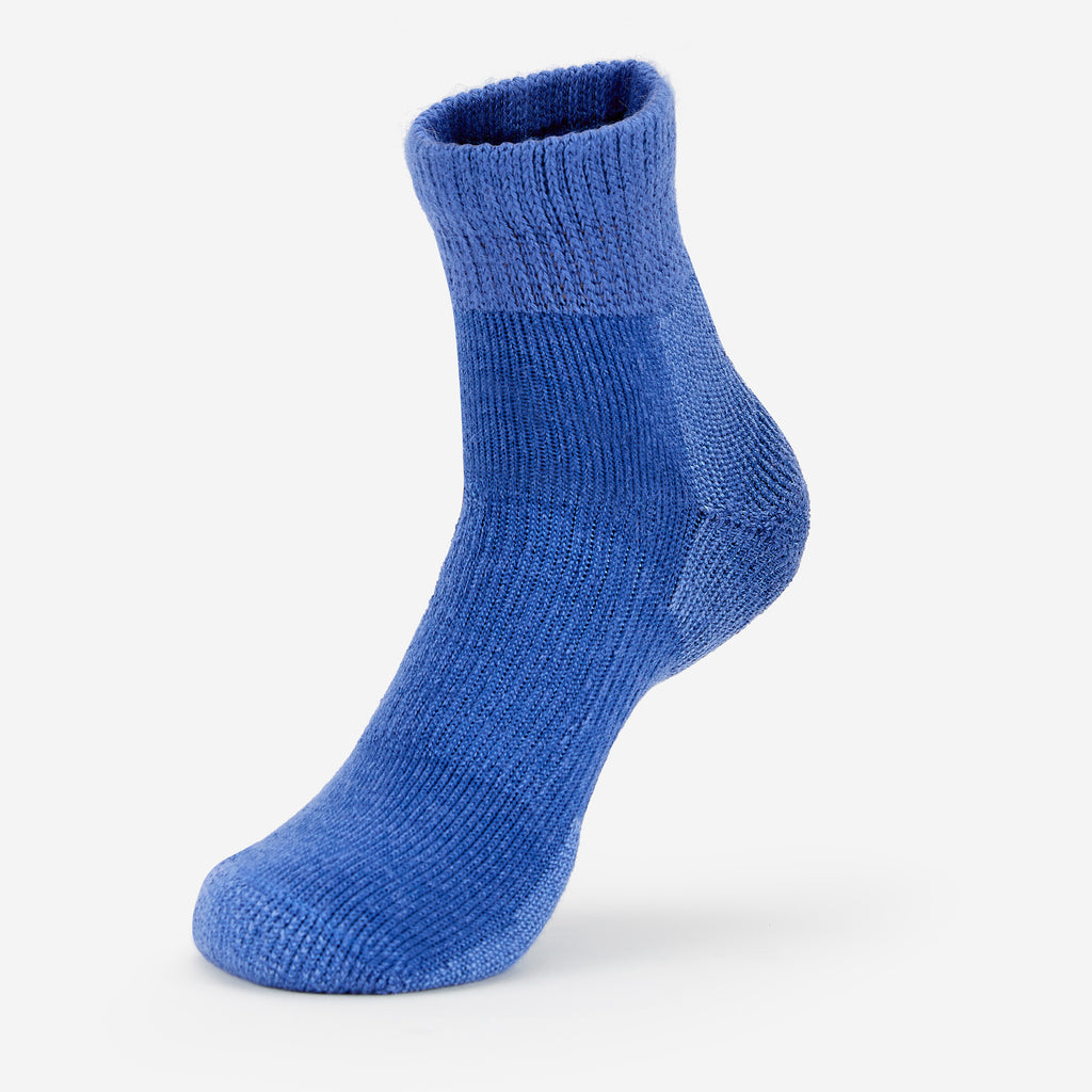 Thorlo Moderate Cushion Ankle Walking Socks | #color_Denim
