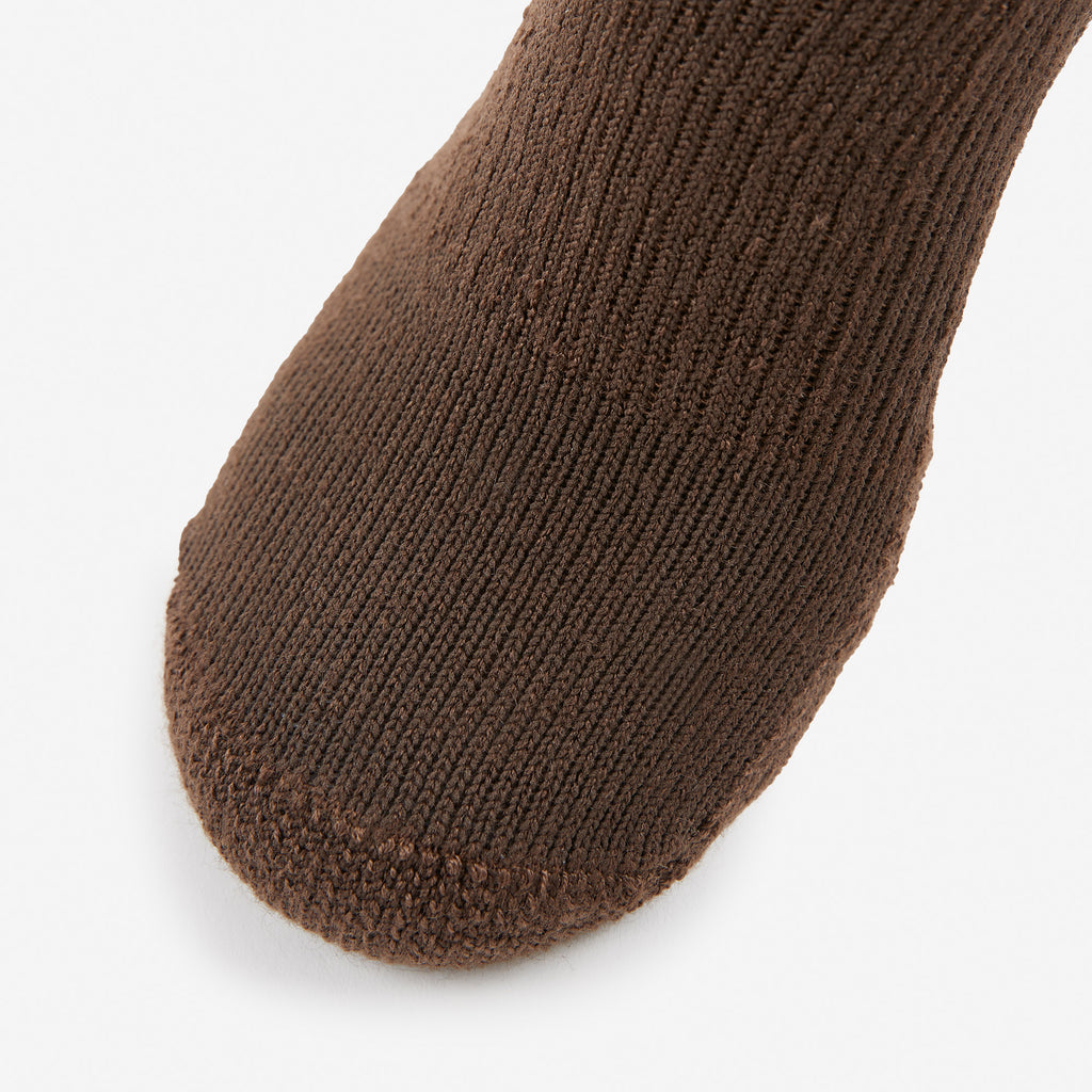 Thorlo Moderate Cushion Crew Walking Socks | #color_Brown