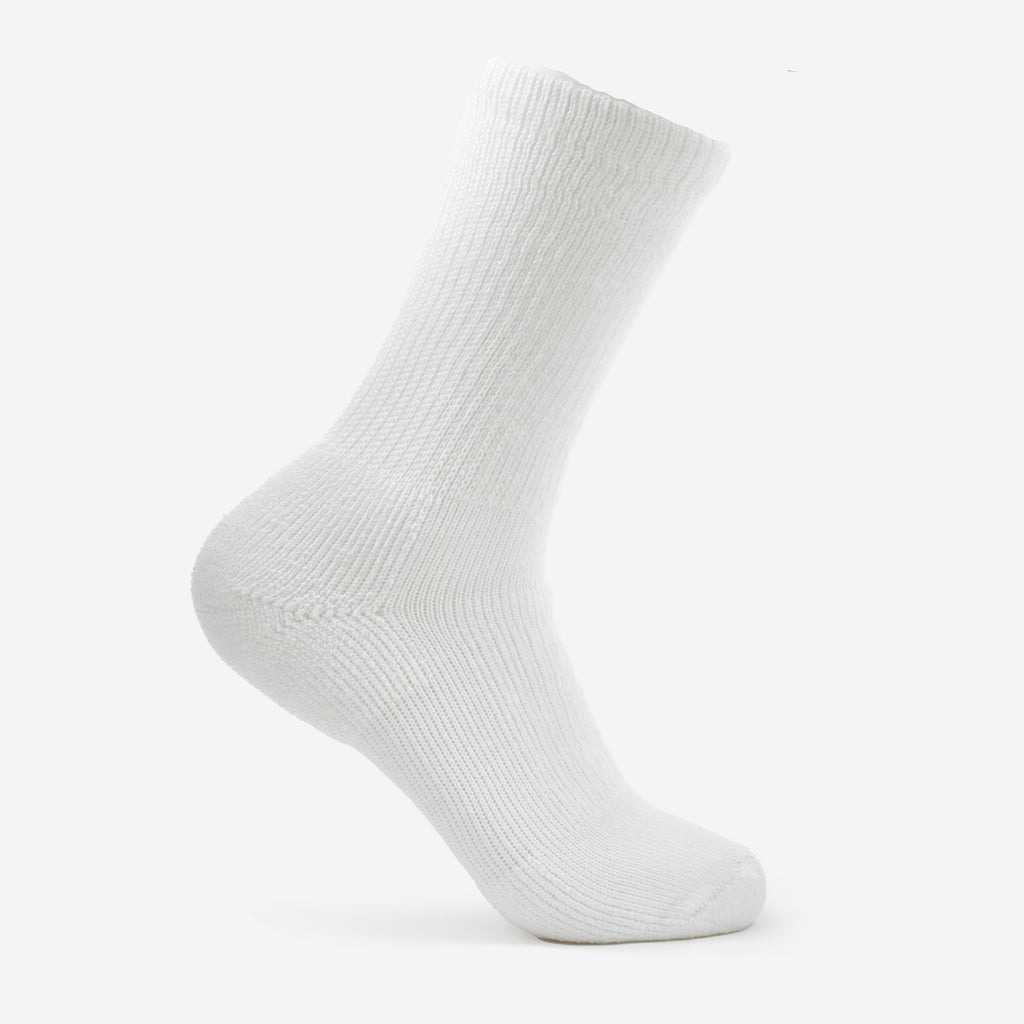 Thorlo Moderate Cushion Crew Walking Socks | #color_White