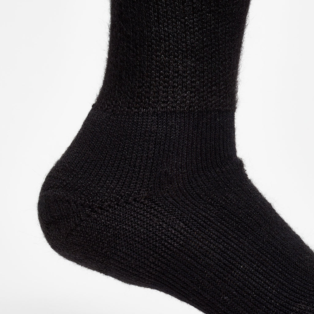 Thorlo Moderate Cushion Crew Walking Socks | #color_Black