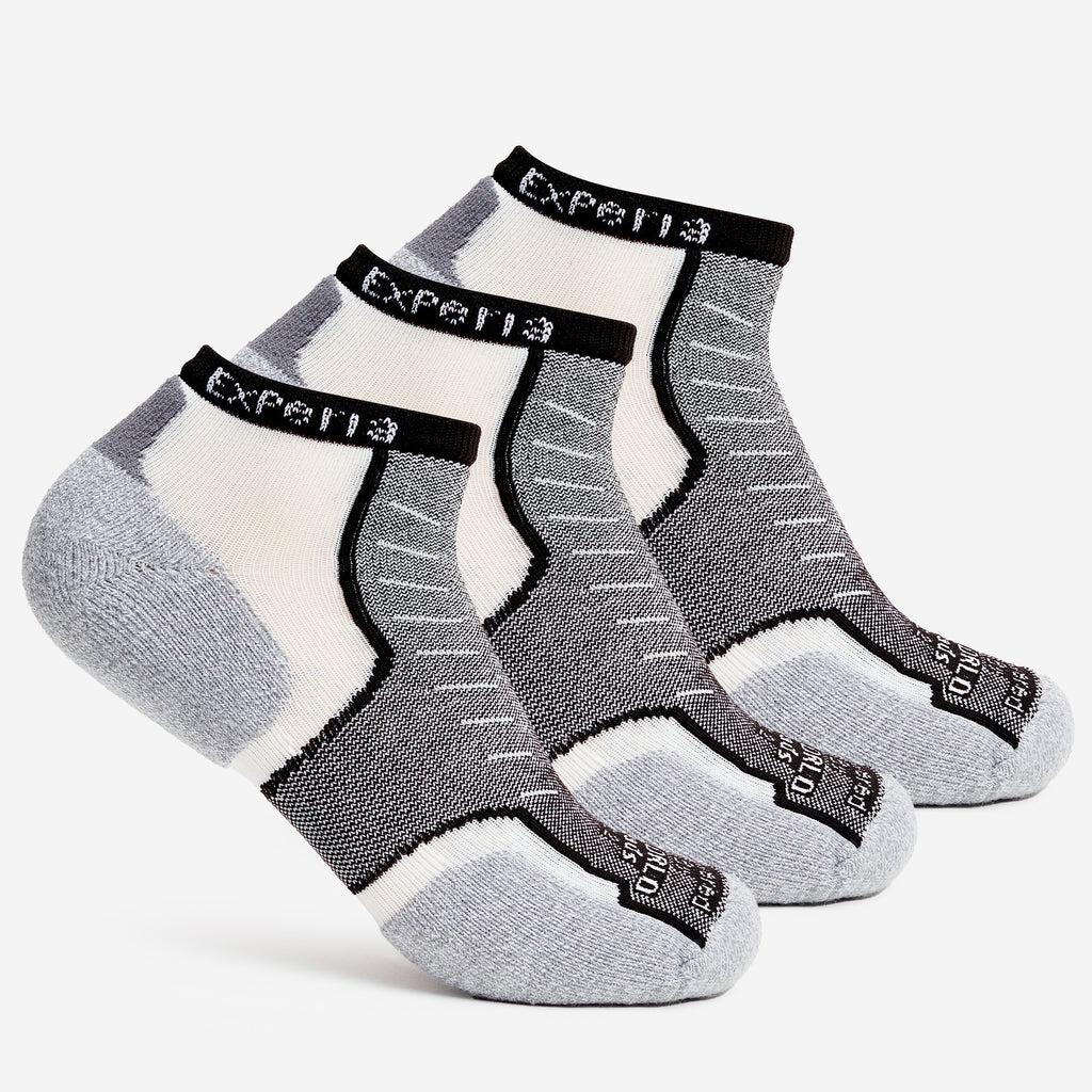 Thorlo Experia TECHFIT Light Cushion Low-Cut Fitness Socks (3 Pairs) | #color_black