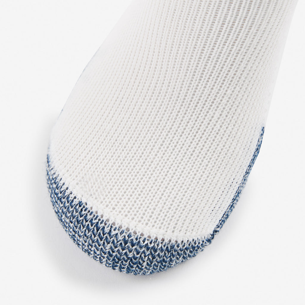 Thorlo Maximum Cushion Crew Running Socks | #color_White/Navy