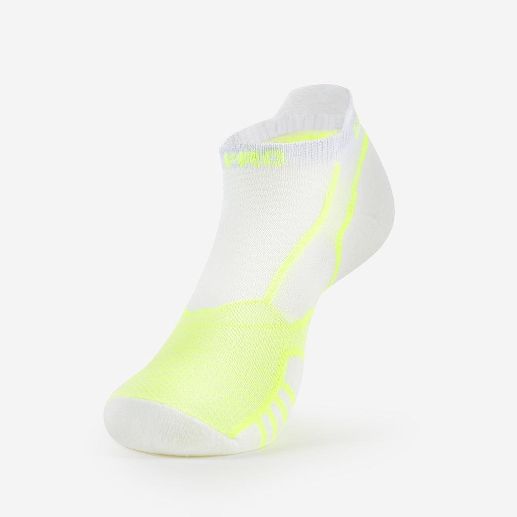 Thorlo Experia PROLITE Ultra-Light Cushion No-Show Tab Rocket Grip Socks | #color_Lime