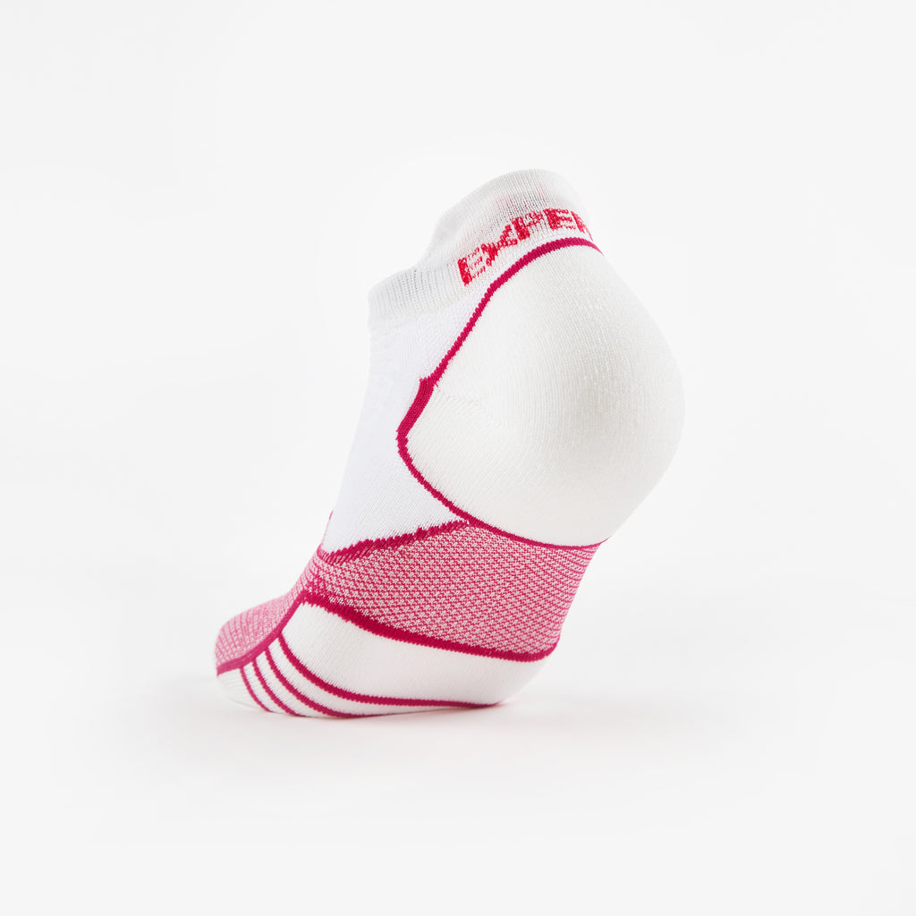Thorlo Experia PROLITE Ultra-Light Cushion No-Show Tab Rocket Grip Socks | #color_Rose