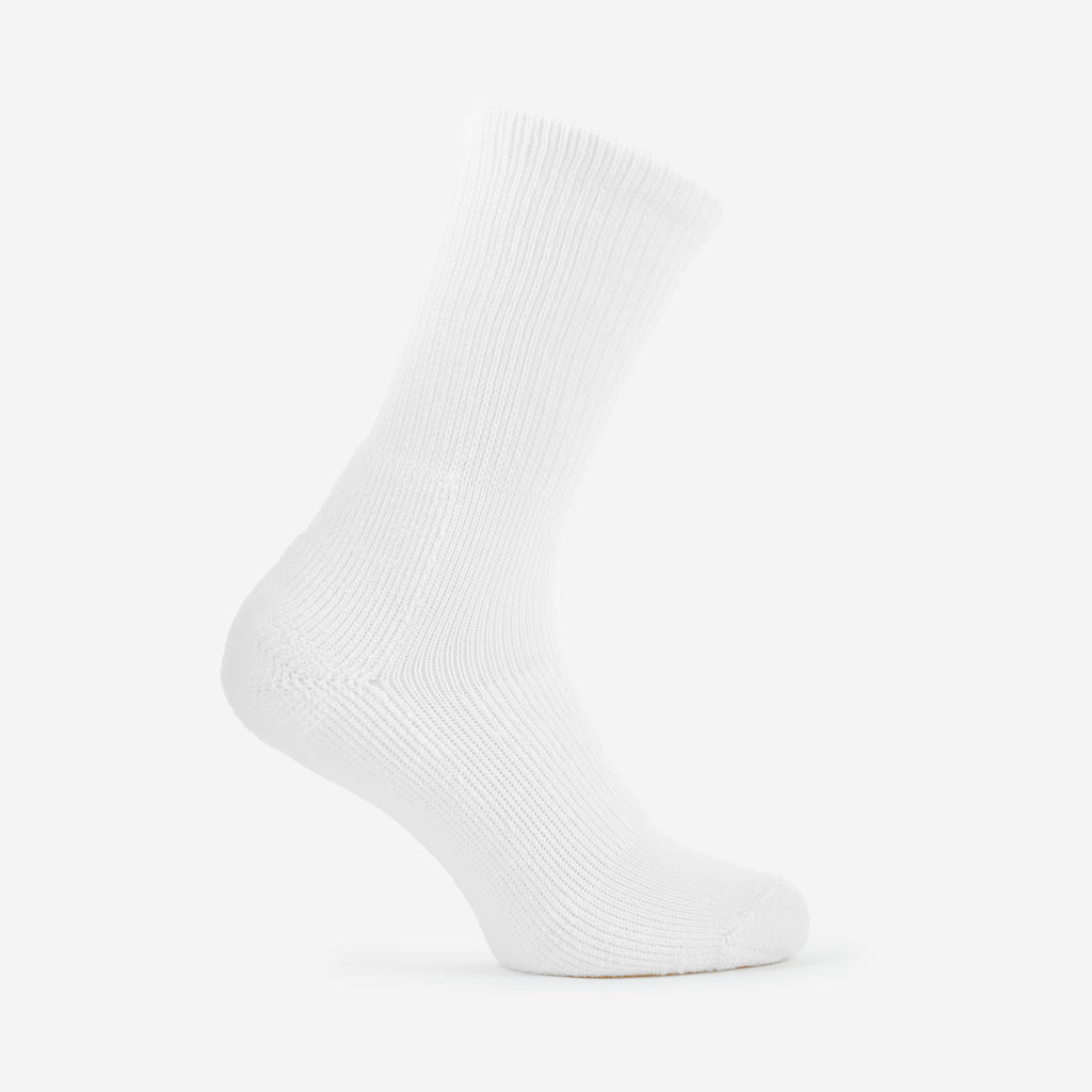 Thorlo Men's Moderate Cushion Crew Fitness Socks | #color_white